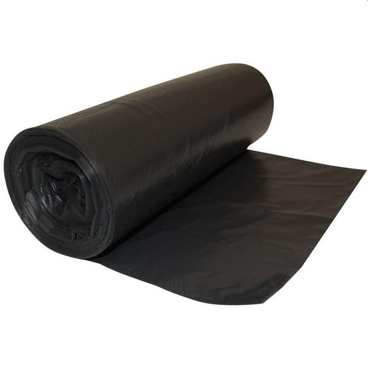 80L Black Garbage Bin Liners 35Um Heavy Duty Extra Strong Bags