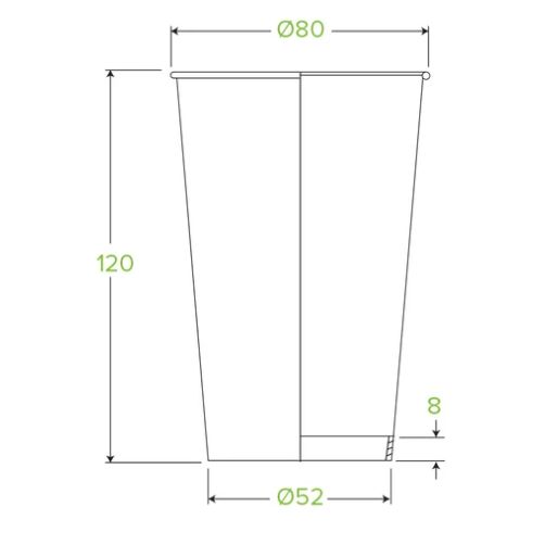 Disposable Biocup Coffee 12Oz 350Ml Bulk Paper Takeaway Sets