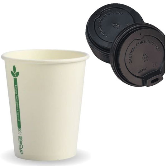 Disposable Biocup Coffee 8Oz 280Ml Bulk Paper Takeaway Sets