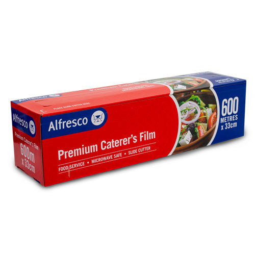 Alfresco Caterer's Packaging Film Food Catering Wrap 33cm X 600M