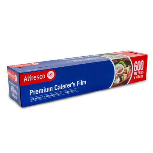 Alfresco Caterer's Packaging Film Food Catering Wrap 45cm X 600M