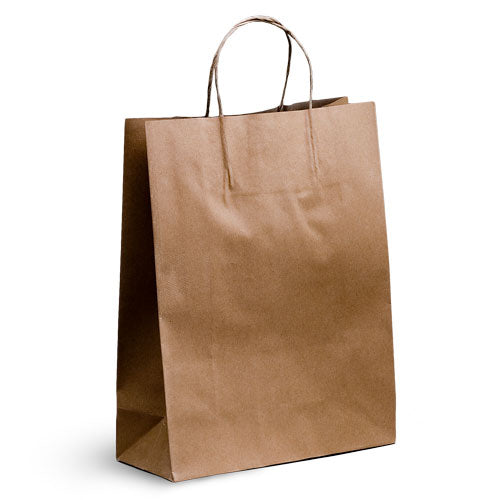 Brown Twisted Handle Kraft Paper Bags Size Small