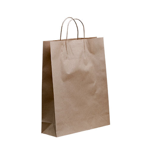 Brown Twisted Handle Kraft Paper Bags Size Midi