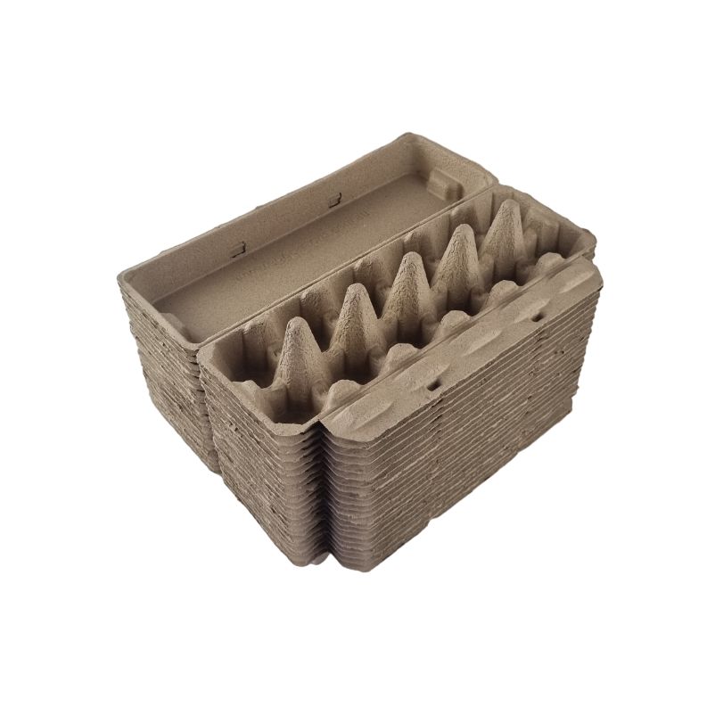 12-Egg Duck Egg Cartons For Large Full Dozen Eggs - Brown Flat Top Carton