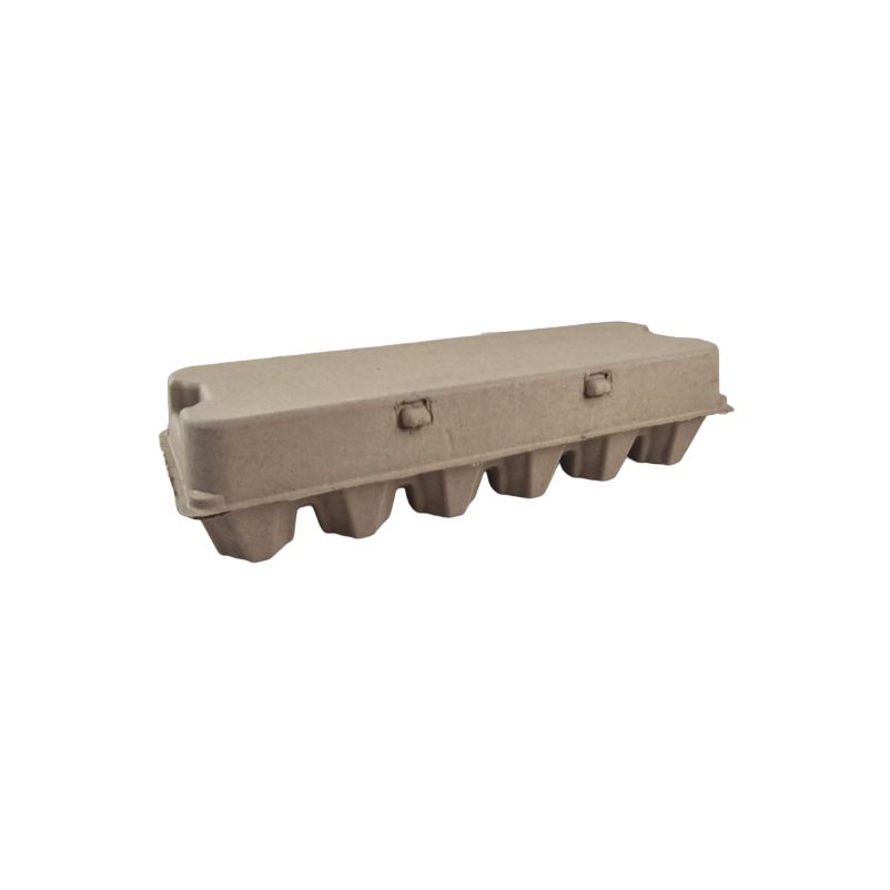12-Egg Duck Egg Cartons For Large Full Dozen Eggs - Brown Flat Top Carton