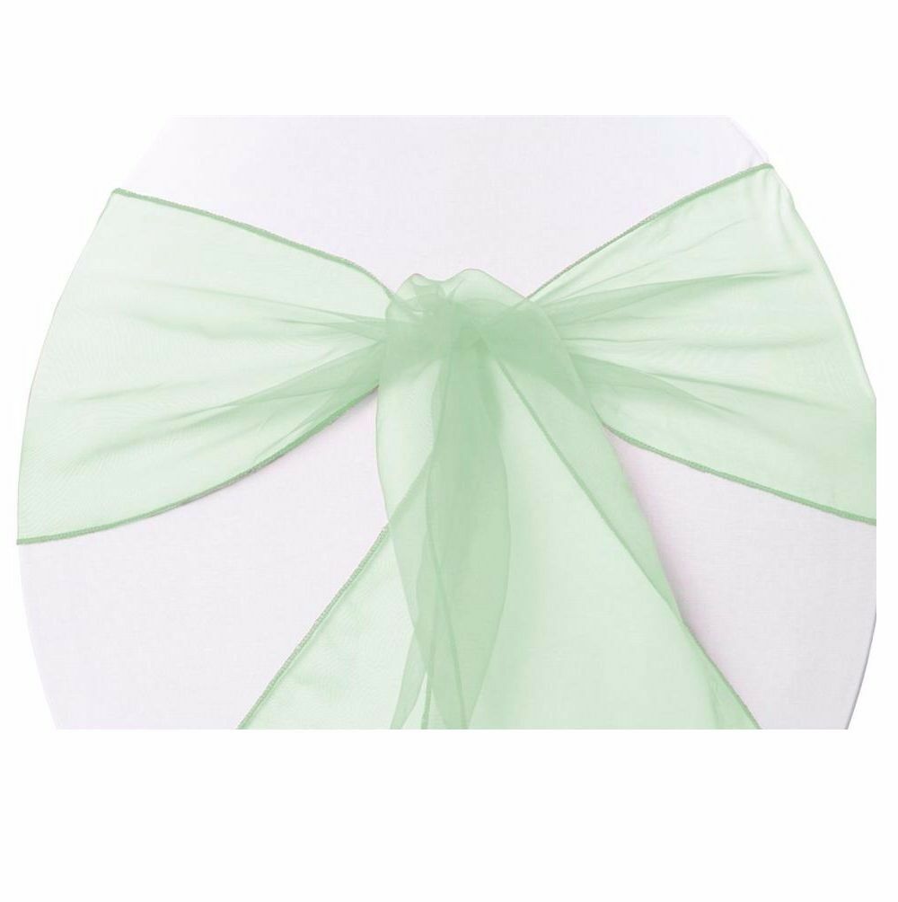New Organza Bows Chair Sashes Wedding Engagement Mint Seat Bow
