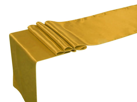 Table Runners Satin Wedding Event Runner Sash Cover Chair Gold