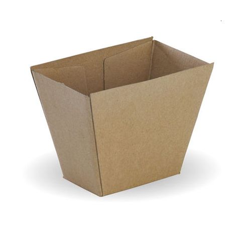 Kraft Brown Disposable Chip Boxes Bulk Takeaway Party Chips Cups Box