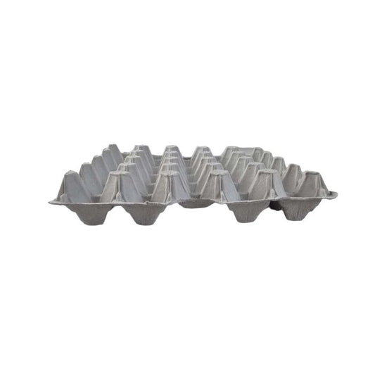 20-Egg Fillers - Grey 20 Cell Pocket Trays For Eggs