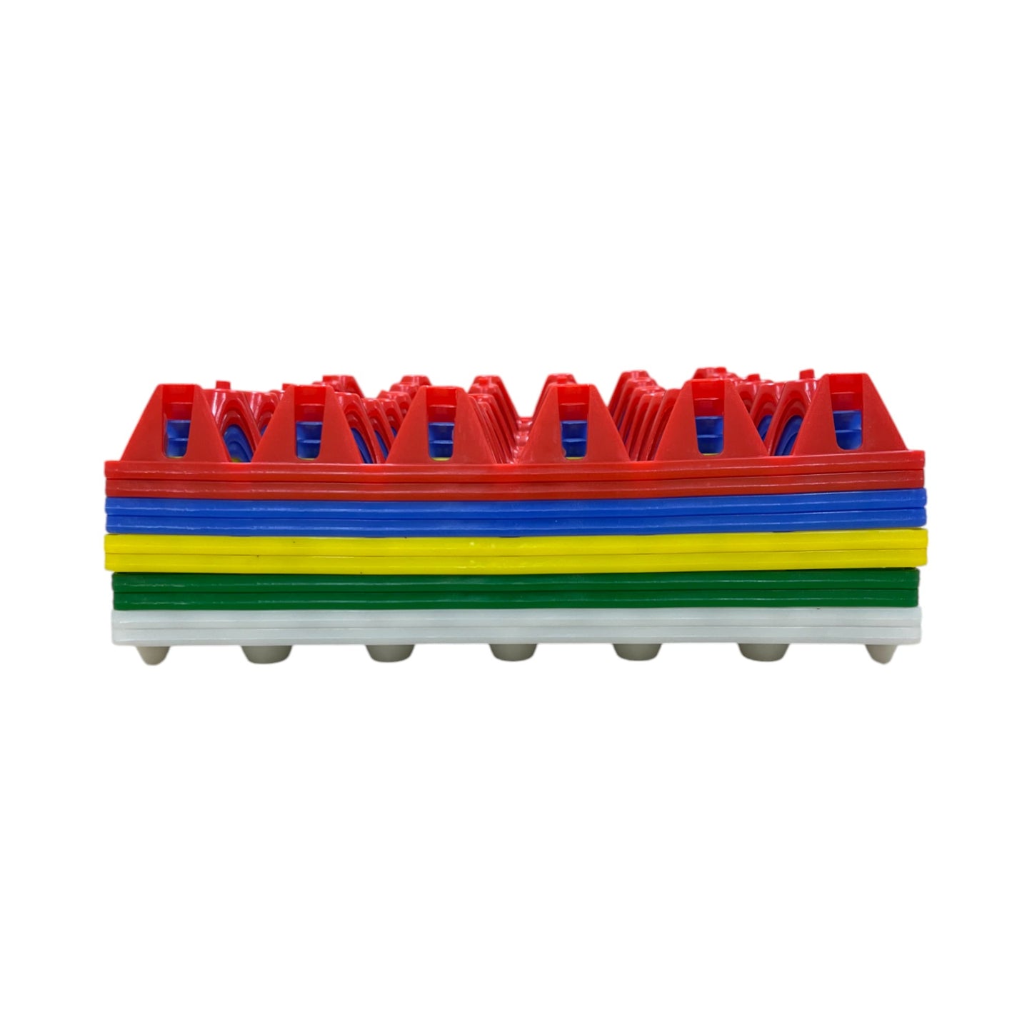 30-Egg Fillers - Multicoloured 30 Cell Plastic Pocket Egg Trays
