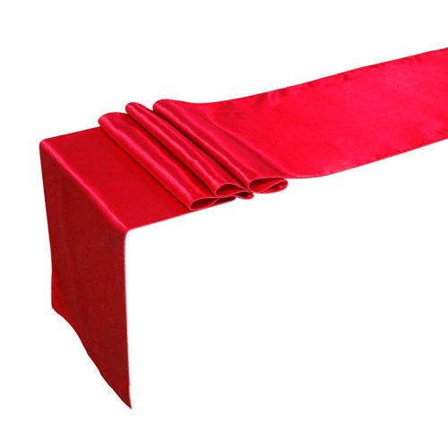 Table Runners Satin Wedding Event Runner Sash Cover Chair Red