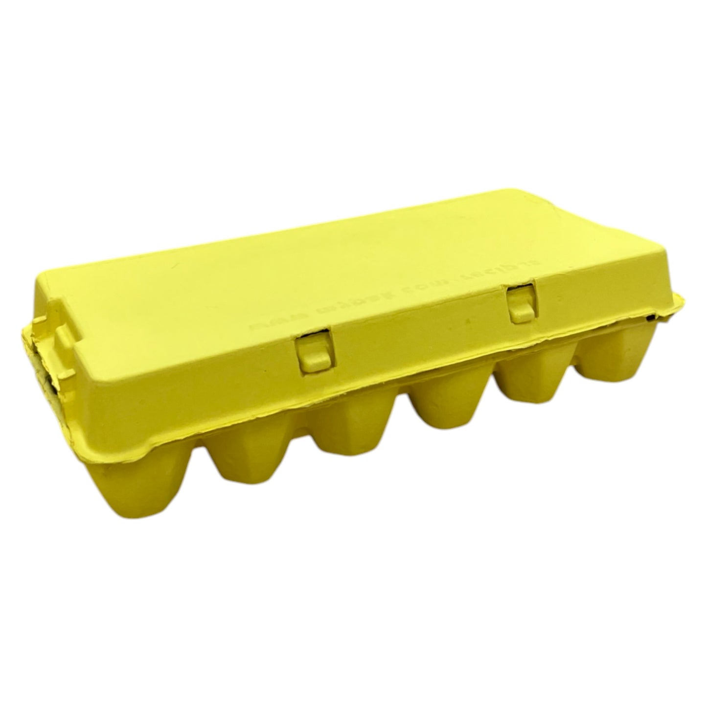 18-Egg Cartons For 1.5 Dozen Eggs - Yellow Flat Top Carton