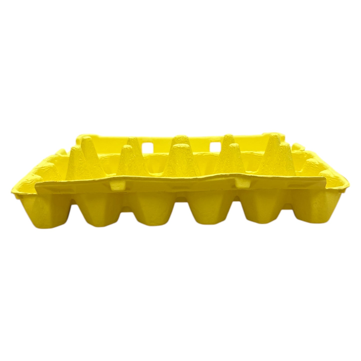 18-Egg Cartons For 1.5 Dozen Eggs - Yellow Flat Top Carton