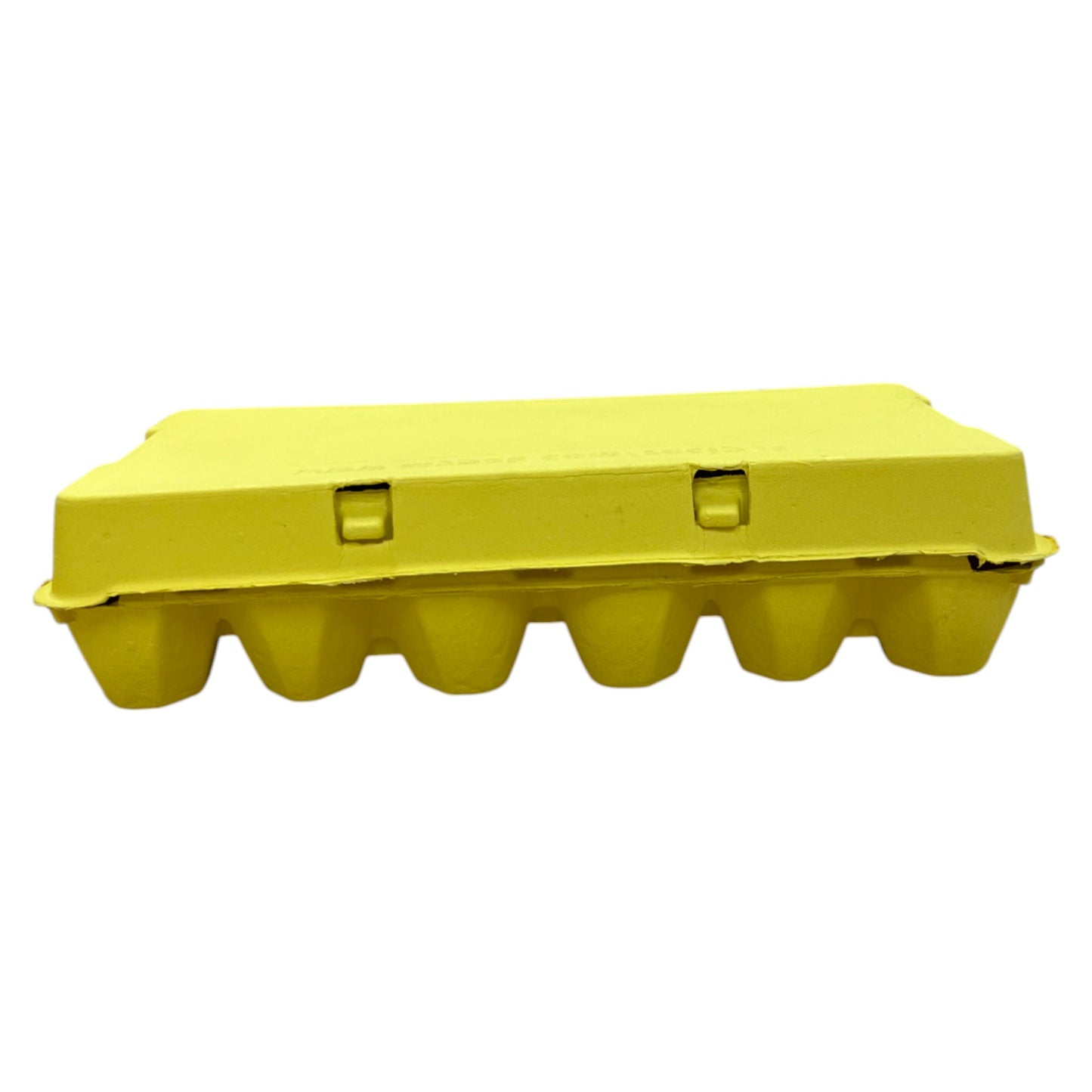 18-Egg Cartons For 1.5 Dozen Eggs - Yellow Flat Top Carton