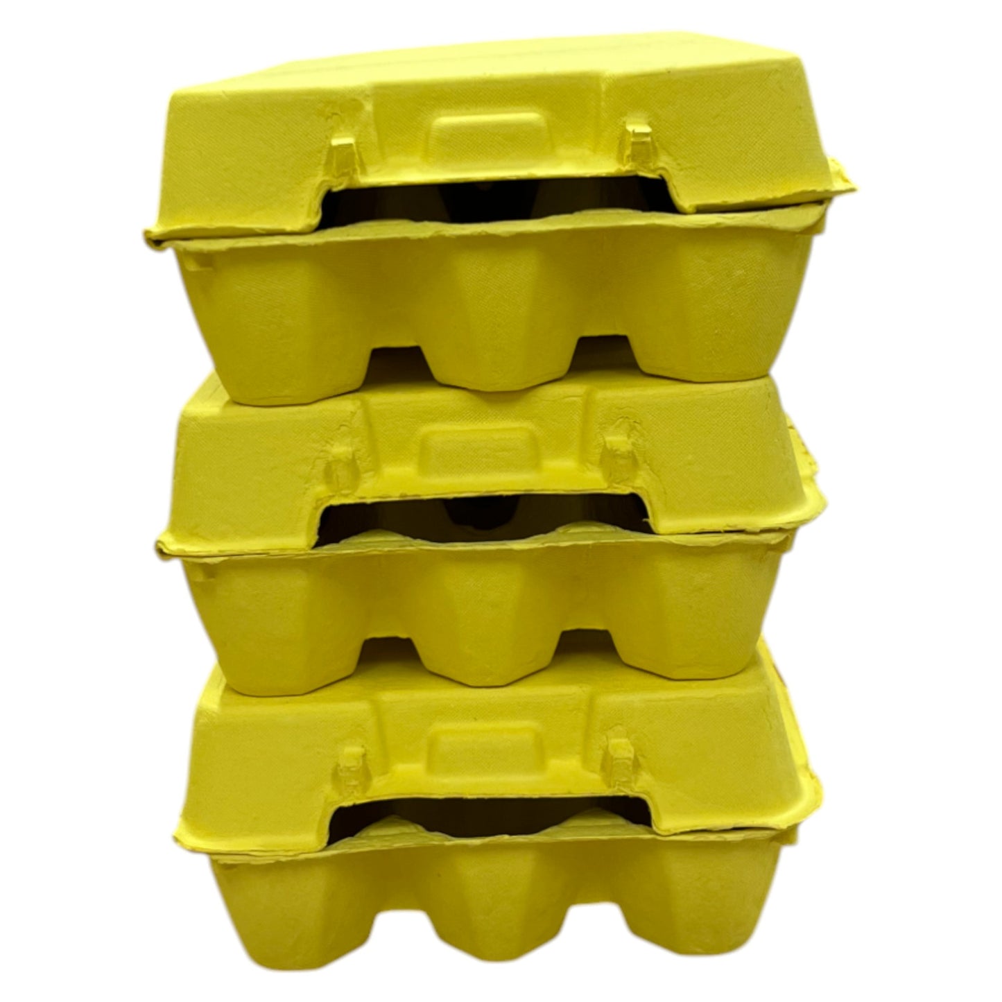 18-Egg Cartons For 1.5 Dozen Eggs - Yellow Flat Top Carton