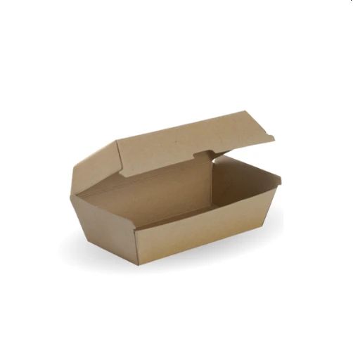 Regular Kraft Brown Disposable Snack Boxes Bulk Takeaway Box
