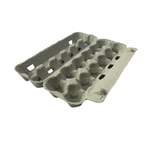 12-Egg Cartons For Full Dozen Eggs - Grey View Top Carton