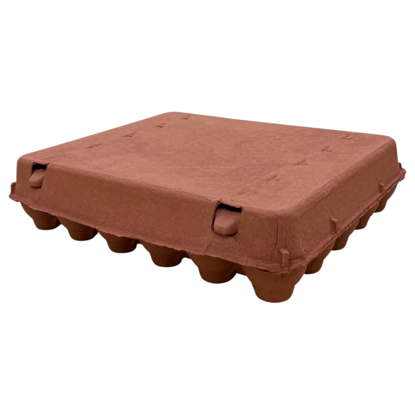 30-Egg Cartons For 2.5 Dozen Eggs - Mocha Flat Top Carton