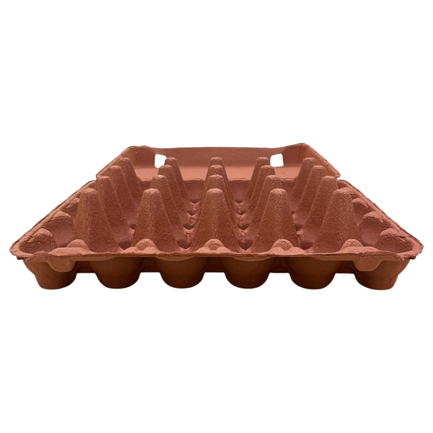 30-Egg Cartons For 2.5 Dozen Eggs - Mocha Flat Top Carton