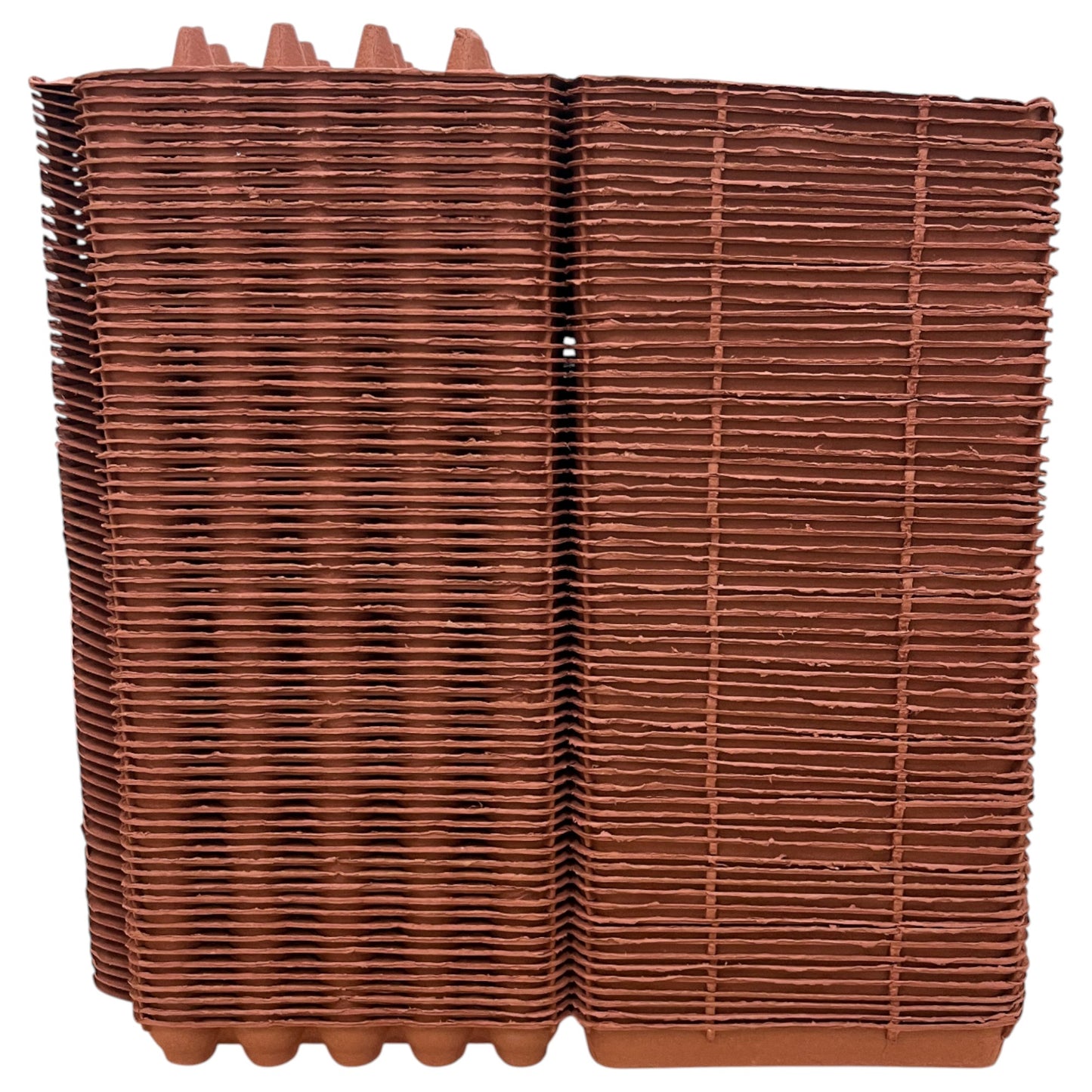 30-Egg Cartons For 2.5 Dozen Eggs - Mocha Flat Top Carton