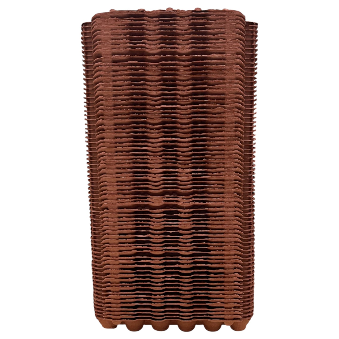 30-Egg Cartons For 2.5 Dozen Eggs - Mocha Flat Top Carton