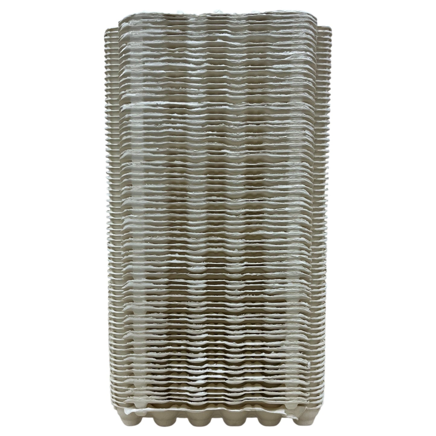 30-Egg Cartons For 2.5 Dozen Eggs - White Flat Top Carton