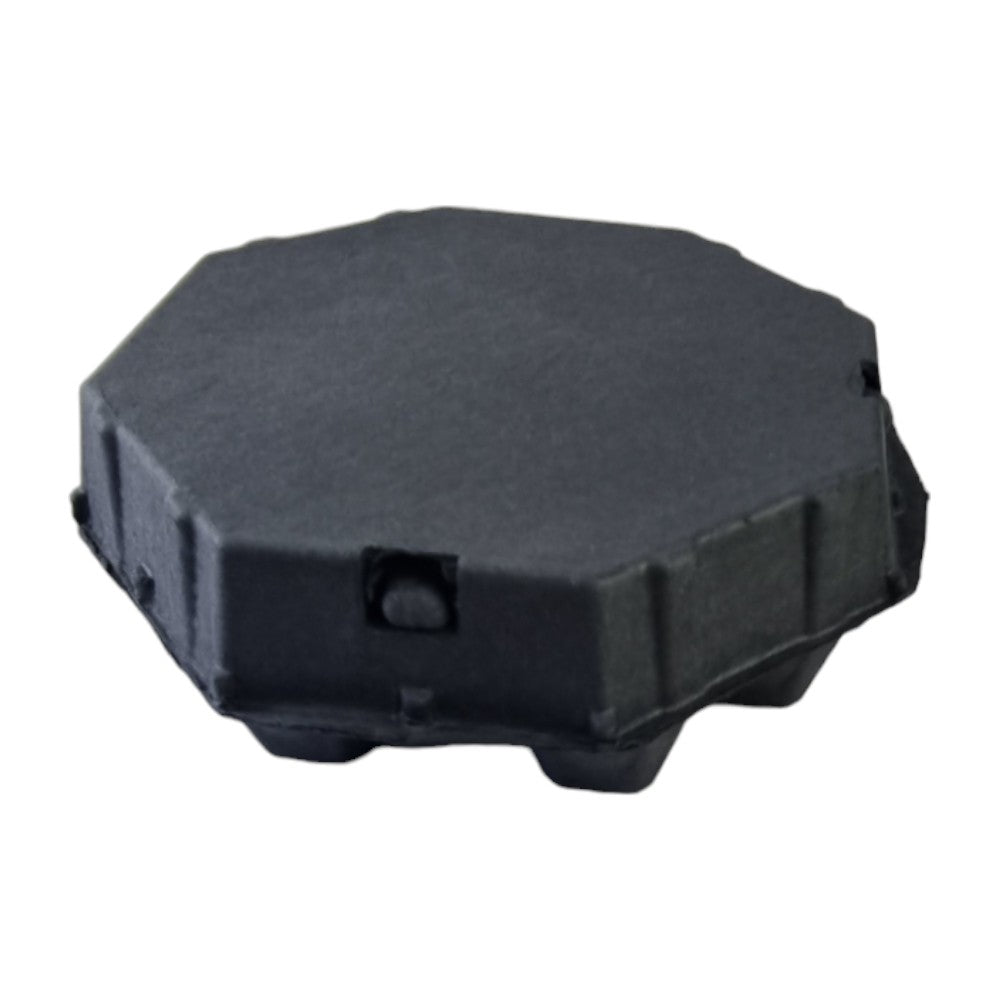 12-Egg Octagon Cartons For Full Dozen Eggs - Black Flat Top Carton