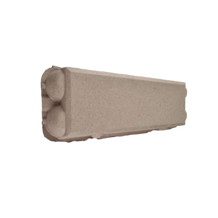 12-Egg Cartons For Full Dozen Eggs - Brown Flat Top Carton - Curved Edge