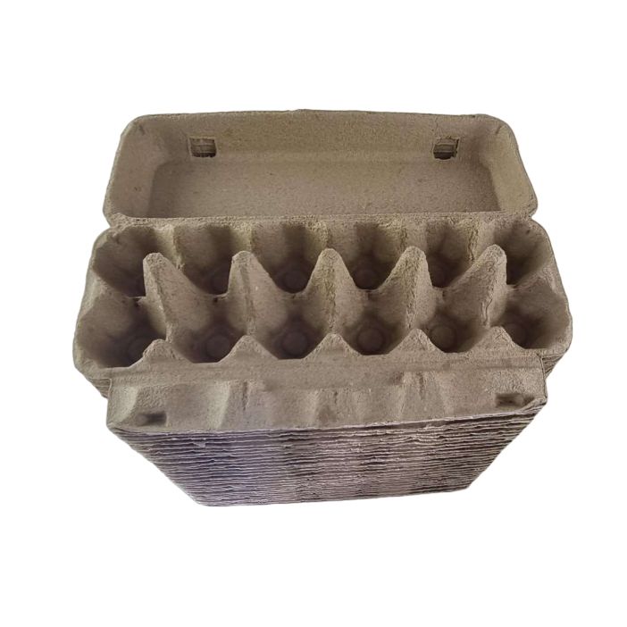 Bulk Lot 12-Egg Cartons Full Dozen- Brown Square Edge (Min. 2400 Pcs)