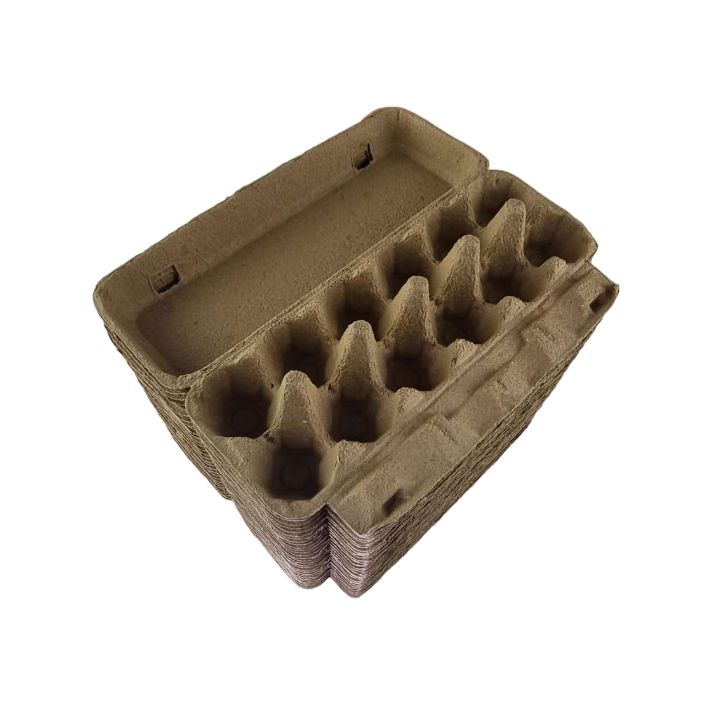 Bulk Lot 12-Egg Cartons Full Dozen- Brown Square Edge (Min. 2800 Pcs)