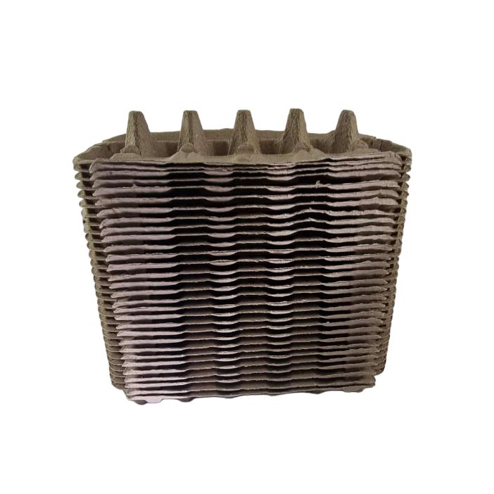 Bulk Lot 12-Egg Cartons Full Dozen- Brown Square Edge (Min. 2400 Pcs)