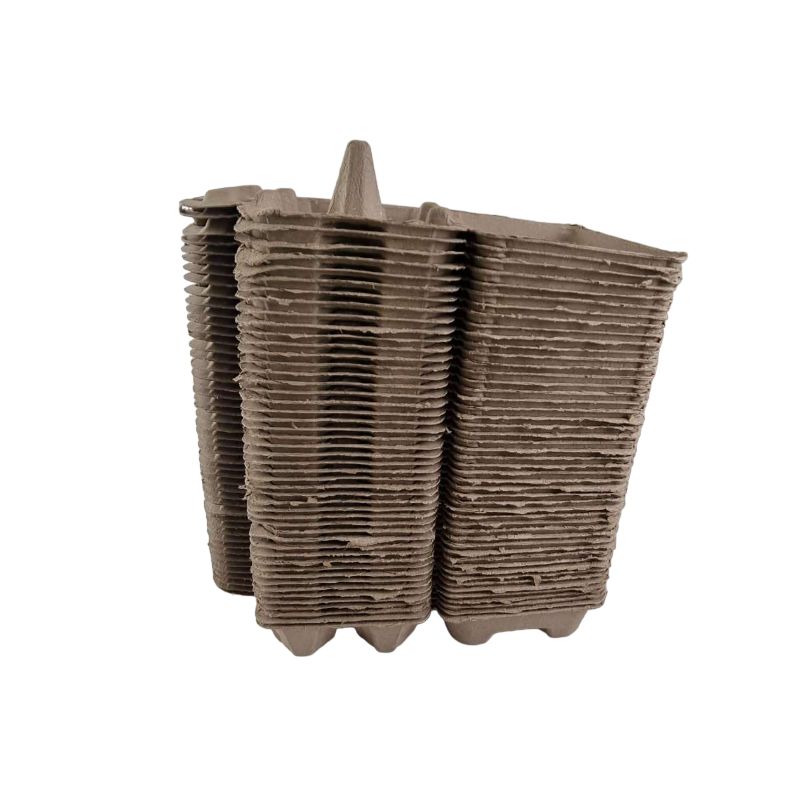 6-Egg Duck Egg Cartons For Large Half Dozen Eggs - Brown Flat Top Carton