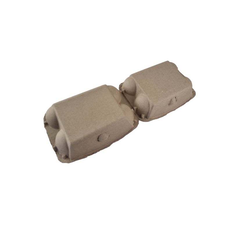 Twin Six Cartons For Two X Half-Dozen Eggs - Brown Flat Top Carton