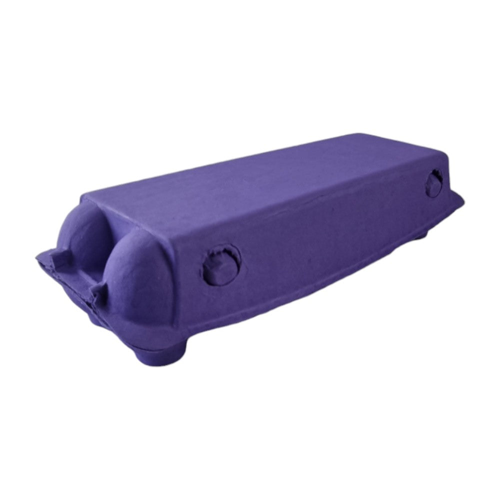 12-Egg Cartons For Full Dozen Eggs - Dark Purple Flat Top Carton