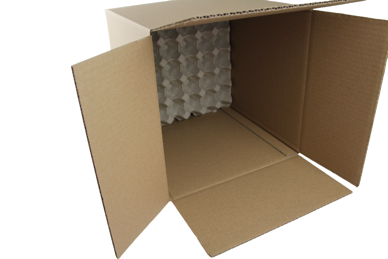 Outer Egg Boxes For 6 x 30-Pocket Egg Trays (180 Eggs Storage) - Brown