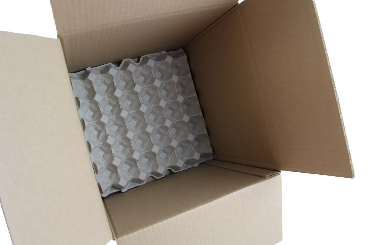 Outer Egg Boxes For 6 x 30-Pocket Egg Trays (180 Eggs Storage) - Brown