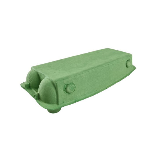 12-Egg Cartons For Full Dozen Eggs - Light Green Flat Top Carton