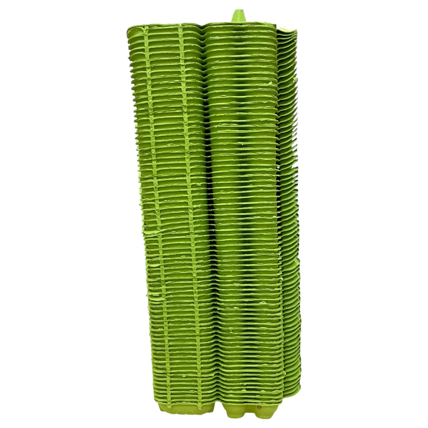 Twin Six Cartons For Two X Half-Dozen Eggs - Lime Green Flat Top Carton