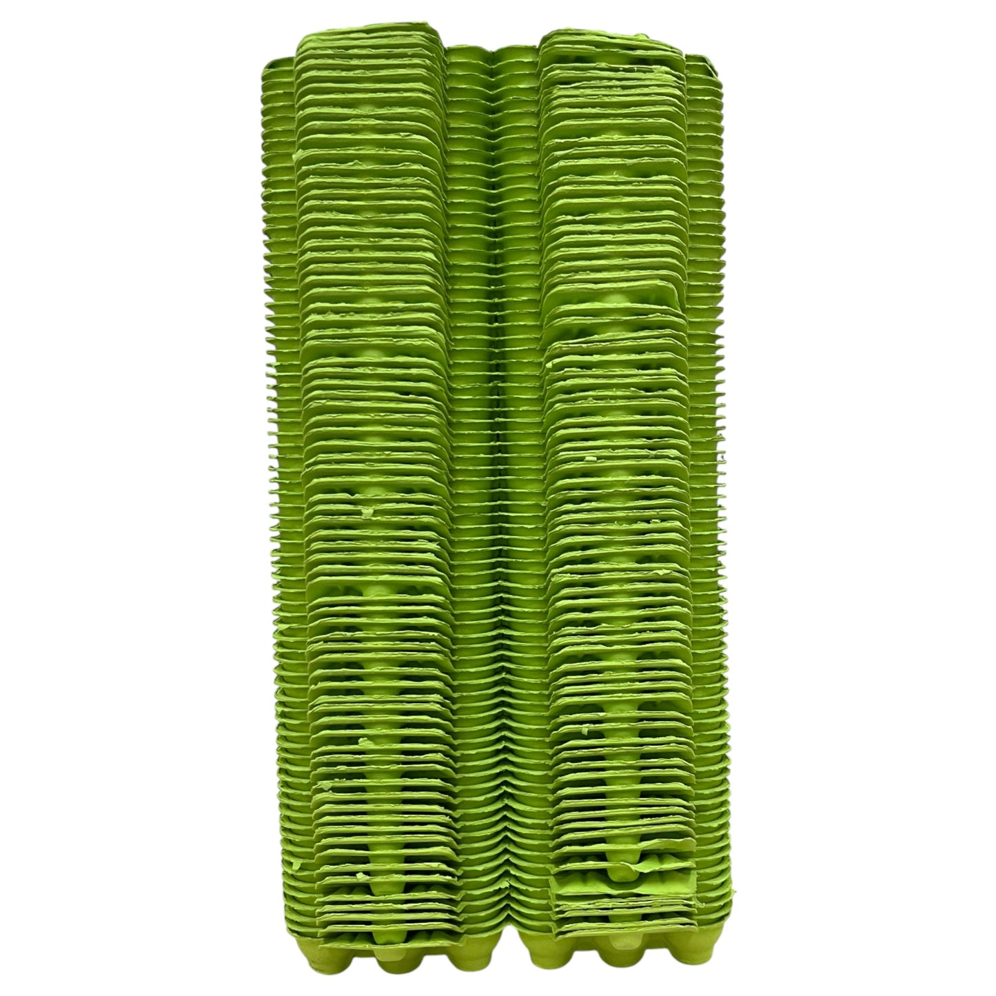 Twin Six Cartons For Two X Half-Dozen Eggs - Light Green Flat Top Carton