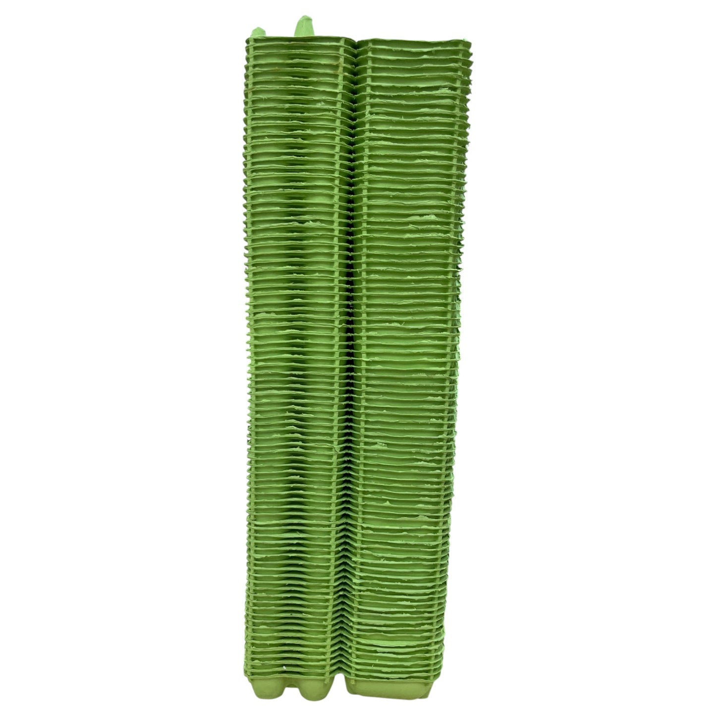 Twin Six Cartons For Two X Half-Dozen Eggs - Light Green Flat Top Carton