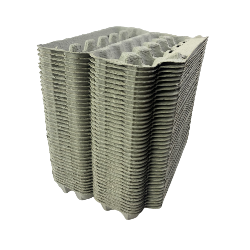 12-Egg Cartons For Full Dozen Eggs - Grey View Top Carton
