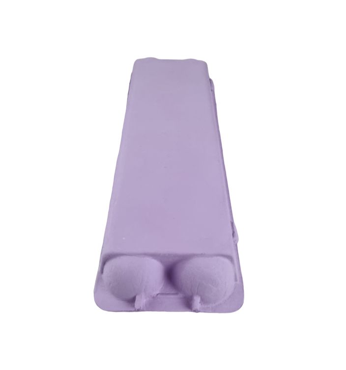 12-Egg Cartons For Full Dozen Eggs - Violet Flat Top Carton
