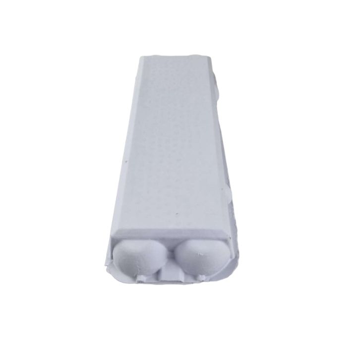 12-Egg Cartons For Full Dozen Eggs - White Flat Top Carton - Curved Edge